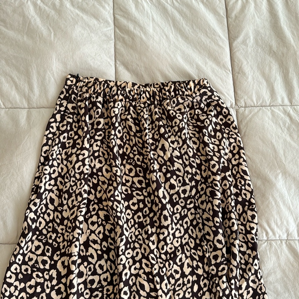 Animal Print Midi Skirt